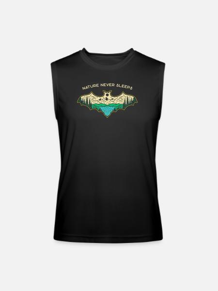 Nature Never Sleeps - Men’s Performance Sleeveless Shirt - black