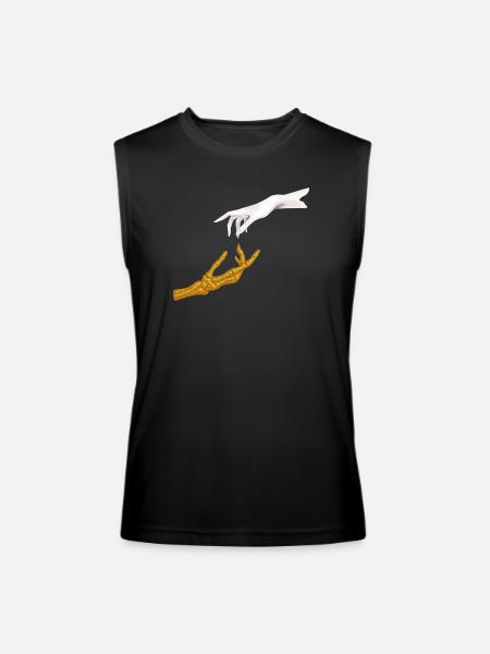 Glittering Hand Connection - Men’s Performance Sleeveless Shirt - black