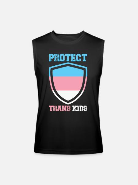 Protect Trans Kids - Men’s Performance Sleeveless Shirt - black