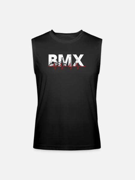BMX Pulse Bike Art - Men’s Performance Sleeveless Shirt - black