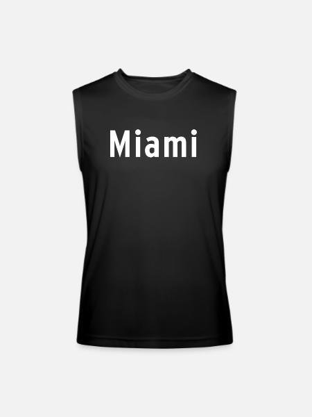Miami - Men’s Performance Sleeveless Shirt - black