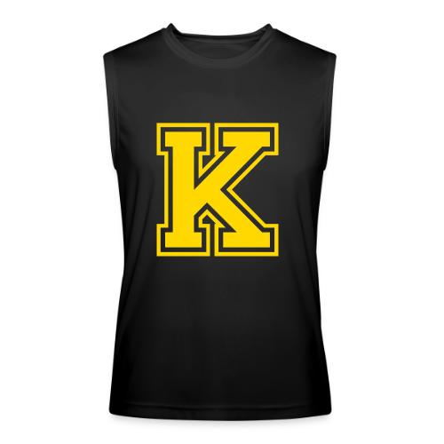 Letter k – Capital Athletic Alphabet Monogram - Men’s Performance Sleeveless Shirt