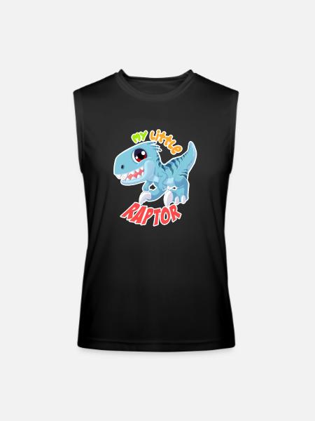 BABY BLUE RAPTOR - Men’s Performance Sleeveless Shirt - black