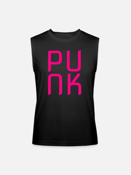 Hot Pink Punk - Men’s Performance Sleeveless Shirt - black