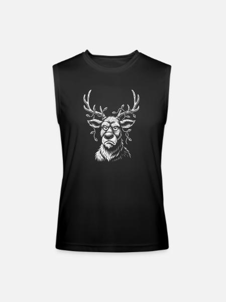 Grumpy Moose Vine Crown - Men’s Performance Sleeveless Shirt - black