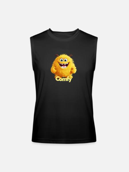 Comfy Warm Fuzzy - Men’s Performance Sleeveless Shirt - black
