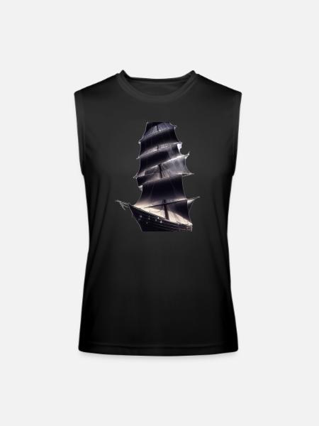 Sailing away - Men’s Performance Sleeveless Shirt - black