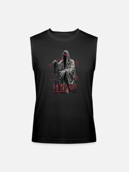 Urban_Streets-Ghost - Men’s Performance Sleeveless Shirt - black