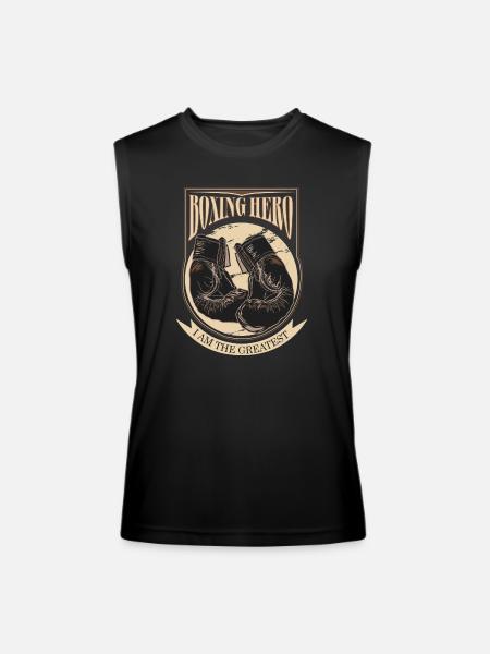 Boxing Hero - i am the greatest - Men’s Performance Sleeveless Shirt - black