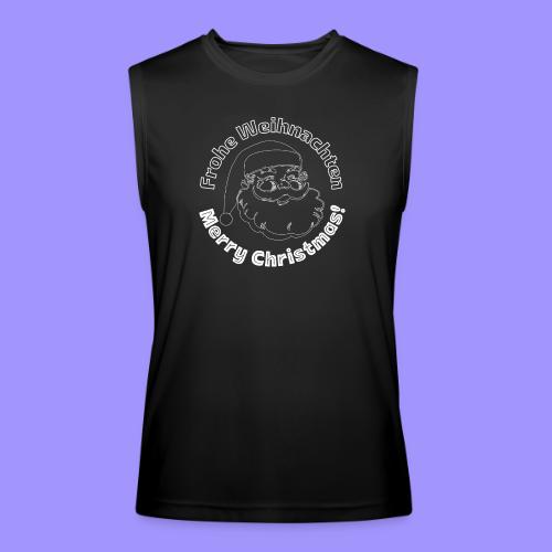 Frohe Weihnachten Merry Christmas Santa Line Art - Men’s Performance Sleeveless Shirt