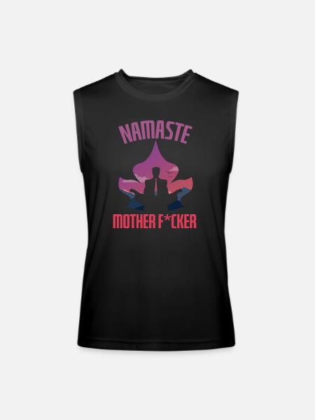 Namaste Mother Fucker Suit - Men’s Performance Sleeveless Shirt - black