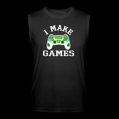I Make Games - Game Dev - Men’s Performance Sleeveless Shirt