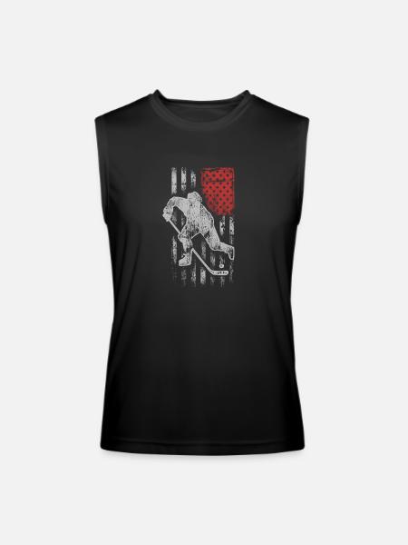 Hockey - Hockey - T-shirt de hockey américain - Camisole Competitor pour hommes  - noir - Devant