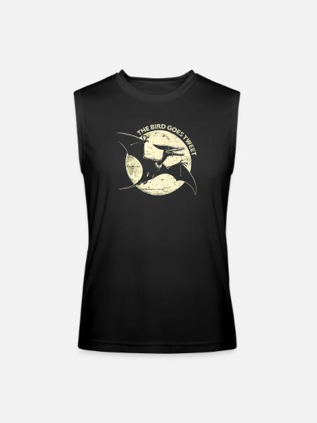 Bird Goes Tweet Premium - Men’s Performance Sleeveless Shirt - black