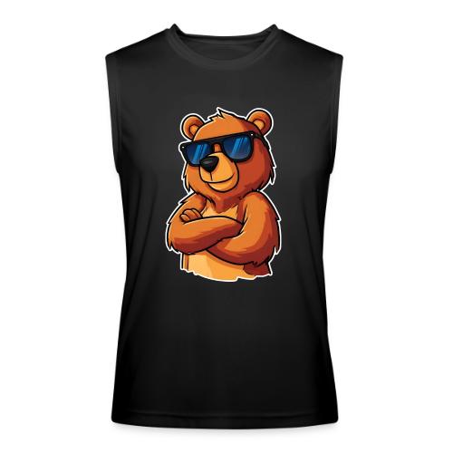 Cool Bear Sunglasses Cartoon Design - Men’s Performance Sleeveless Shirt