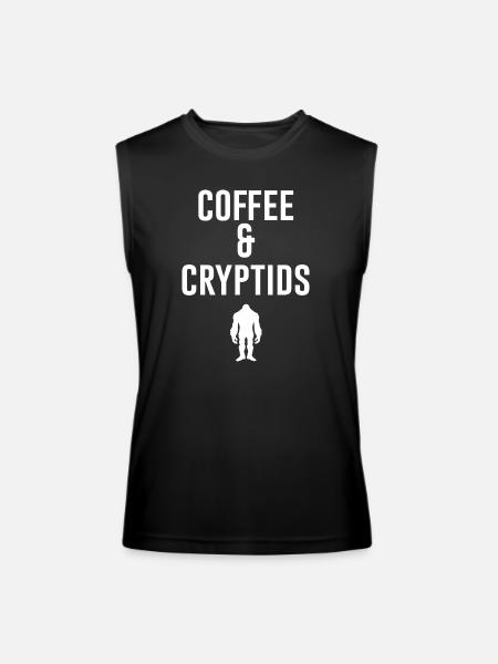 Coffee And Cryptids - Men’s Performance Sleeveless Shirt - black