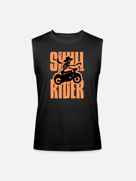 Skull Rider AI - Men’s Performance Sleeveless Shirt - black