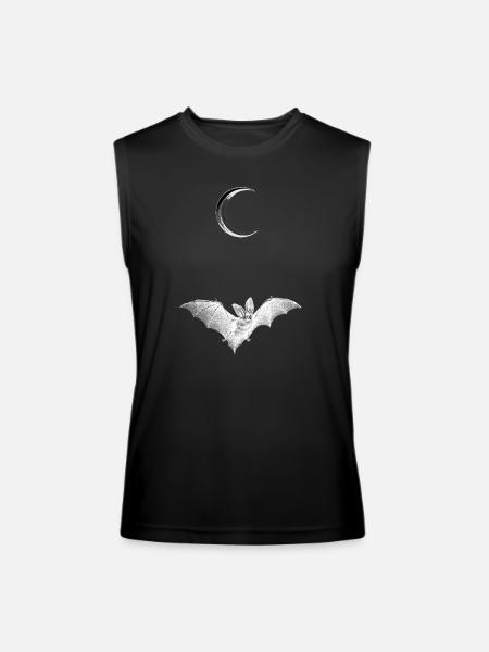 Bat Moon - Men’s Performance Sleeveless Shirt - black