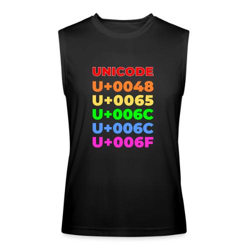 Hello, in unicode - Men’s Performance Sleeveless Shirt