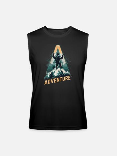 Big Foot ADVENTURE - Men’s Performance Sleeveless Shirt - black