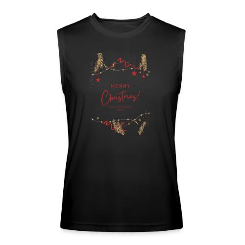 Merry Christmas Typography Design - Men’s Performance Sleeveless Shirt