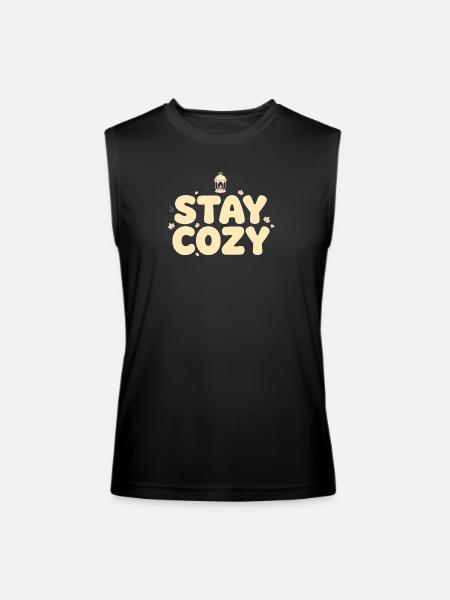 Stay Cozy Lantern Autumn - Men’s Performance Sleeveless Shirt - black