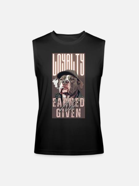 Loyalty Earned Not Given - Men’s Performance Sleeveless Shirt - black