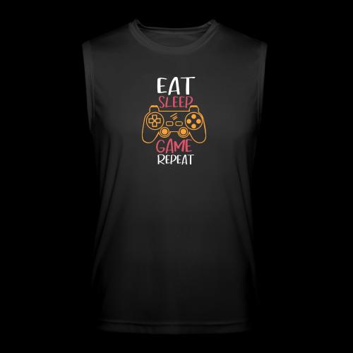 Eat, Sleep, Game, Repeat! - Men’s Performance Sleeveless Shirt