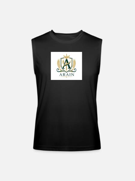 Arain Pride - Premium Punjabi Heritage Graphic - Men’s Performance Sleeveless Shirt - black