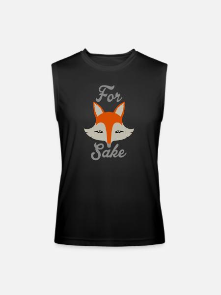 For Fox Sake - Men’s Performance Sleeveless Shirt - black