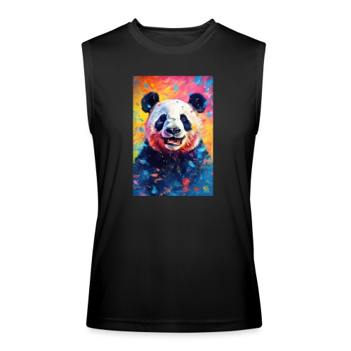 Paint Splatter Panda Bear - Men’s Performance Sleeveless Shirt