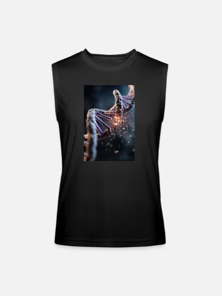 DNA Breakdown Explosion - Men’s Performance Sleeveless Shirt - black