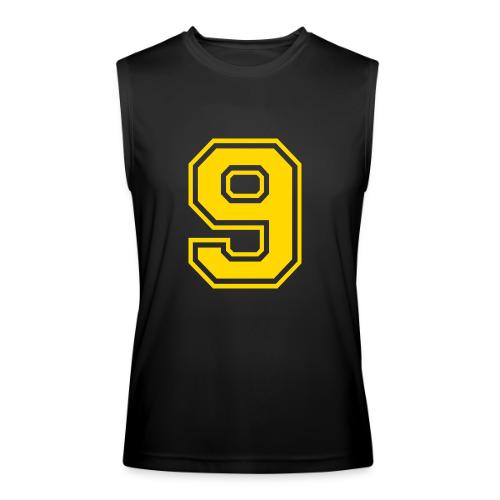 Number 9 in a classic athletic collegiate font - Men’s Performance Sleeveless Shirt