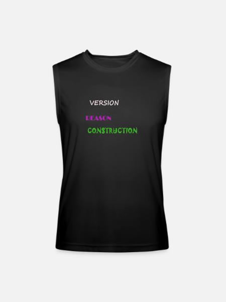 Version Reason Construction - Men’s Performance Sleeveless Shirt - black
