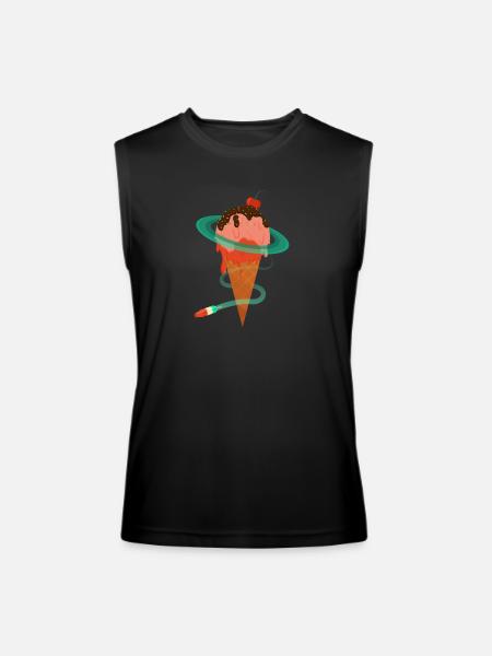 Ice Cream Planet - Men’s Performance Sleeveless Shirt - black