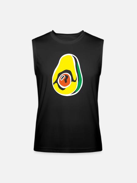 Avocado Slice - Men’s Performance Sleeveless Shirt - black