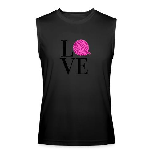 Love Yarn Pink - Men’s Performance Sleeveless Shirt