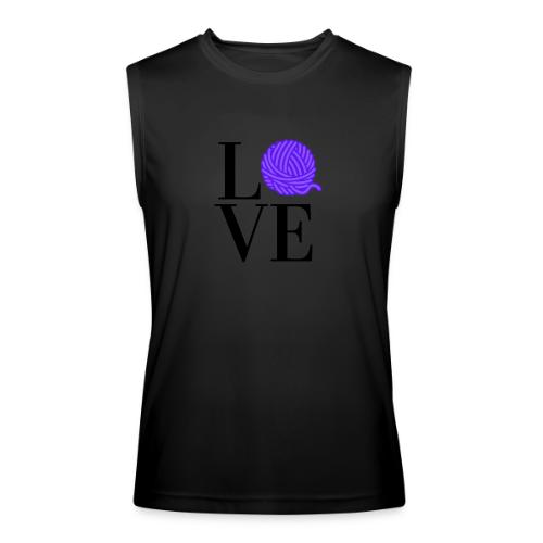 Love Yarn Purple - Men’s Performance Sleeveless Shirt