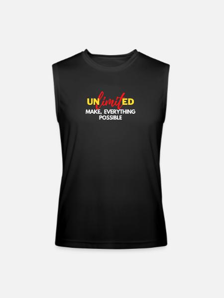 Unlimited Ambition - Men’s Performance Sleeveless Shirt - black