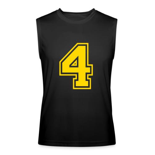 Number 4 in a classic athletic collegiate font - Men’s Performance Sleeveless Shirt