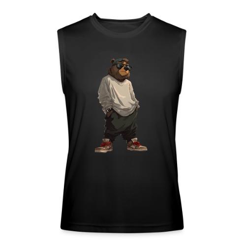 Urban Streetwear Bear Cool Apparel Design - Men’s Performance Sleeveless Shirt