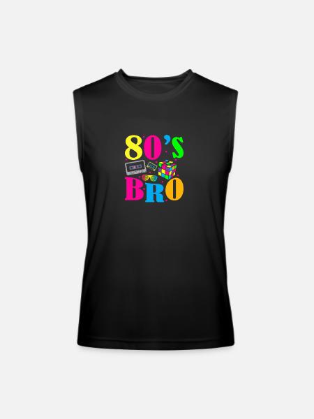 80s bro - Men’s Performance Sleeveless Shirt - black