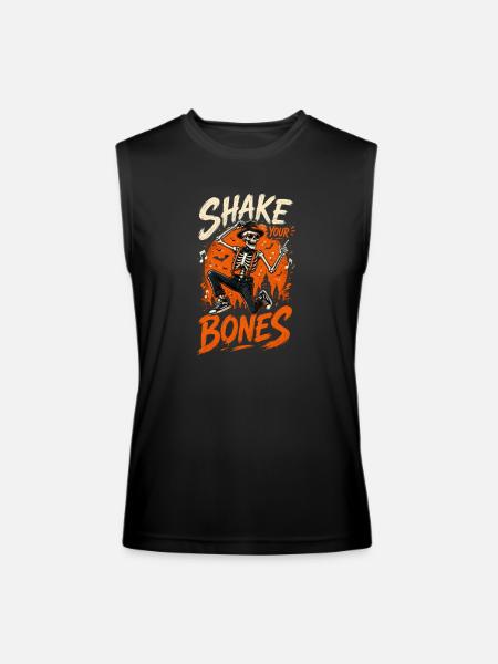 Shake Your Bones Tshirt  - Men’s Performance Sleeveless Shirt - black - Front