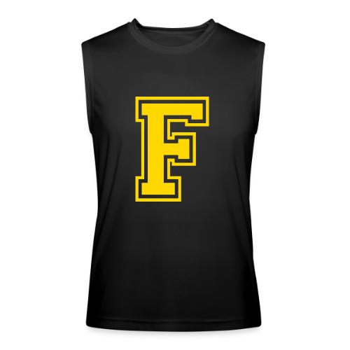 Letter F – Capital Athletic Alphabet Monogram - Men’s Performance Sleeveless Shirt