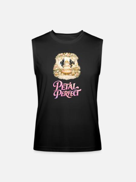 Petal Perfect Cake Scene - Men’s Performance Sleeveless Shirt - black