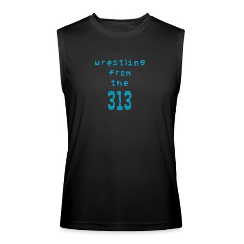 Wrestling from the 313 (Teal) - Men’s Performance Sleeveless Shirt
