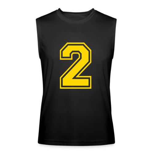Number 2 in a classic athletic collegiate font - Men’s Performance Sleeveless Shirt