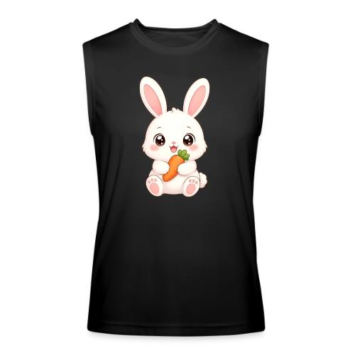 Cute Bunny Rabbit Holding Carrot – Kawaii Easter - Men’s Performance Sleeveless Shirt