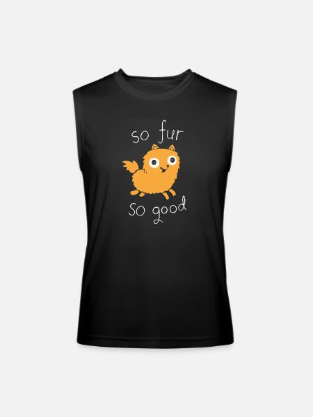 So Fur So Good - Men’s Performance Sleeveless Shirt - black