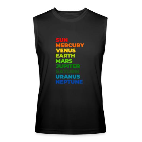 Color the solar system - Men’s Performance Sleeveless Shirt